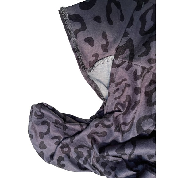 Maysoar Gray leopard print top XL - Picture 3 of 5
